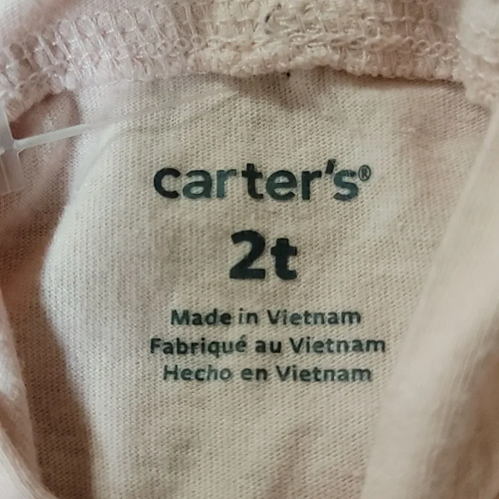 CARTER'S 2-PIECE PINK AND WHITE POLAR BEAR OUTFIT, Size 2T